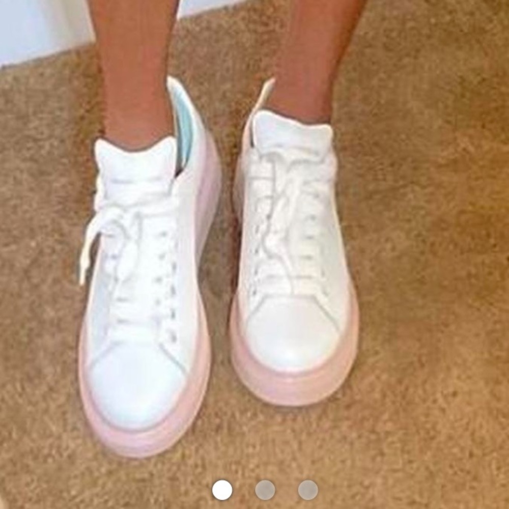 Pink and White Alexander Mcqueens
